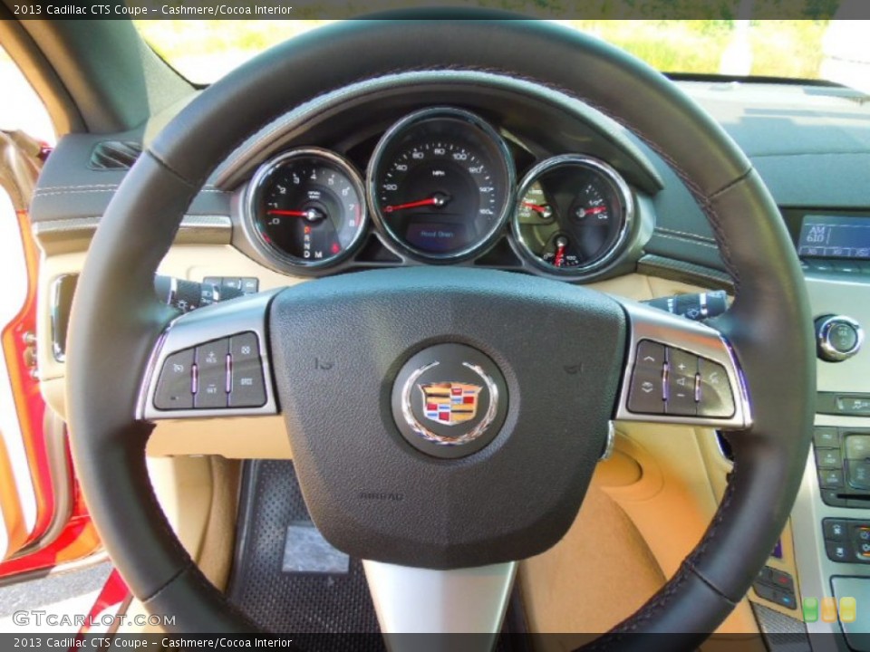 Cashmere/Cocoa Interior Steering Wheel for the 2013 Cadillac CTS Coupe #71429264