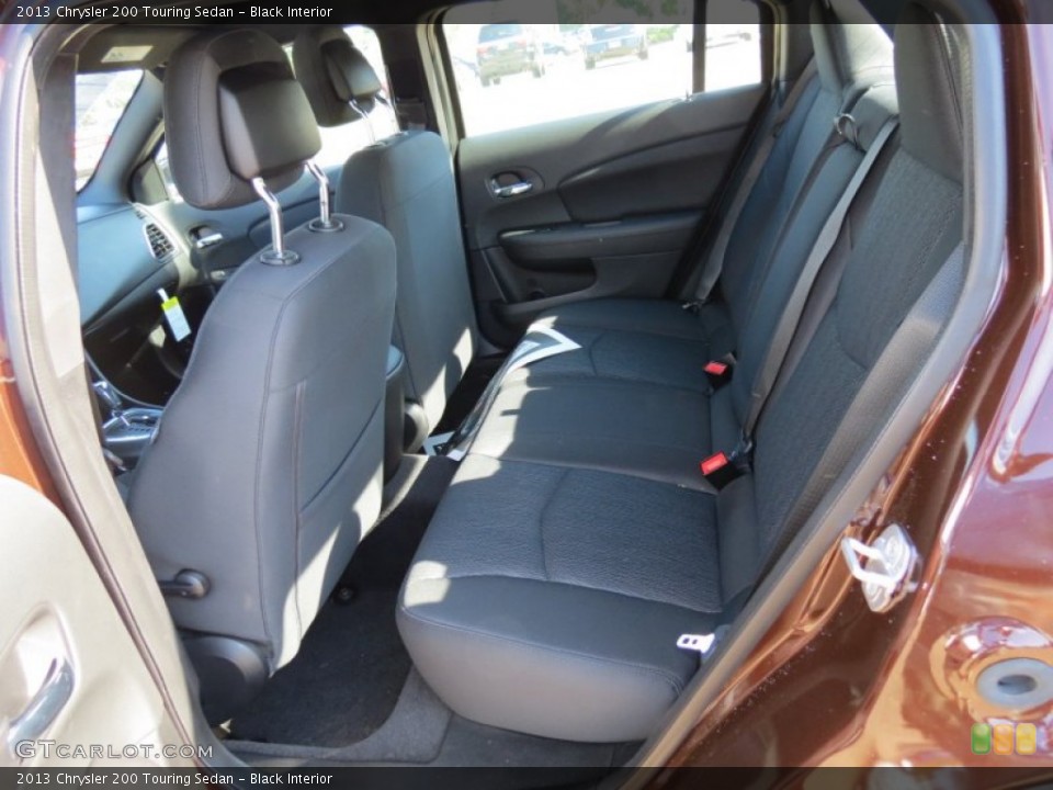 Black Interior Rear Seat for the 2013 Chrysler 200 Touring Sedan #71430218