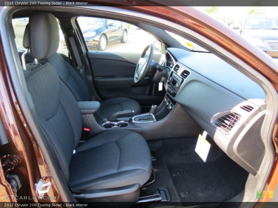 Black Interior Front Seat for the 2013 Chrysler 200 Touring Sedan #71430228