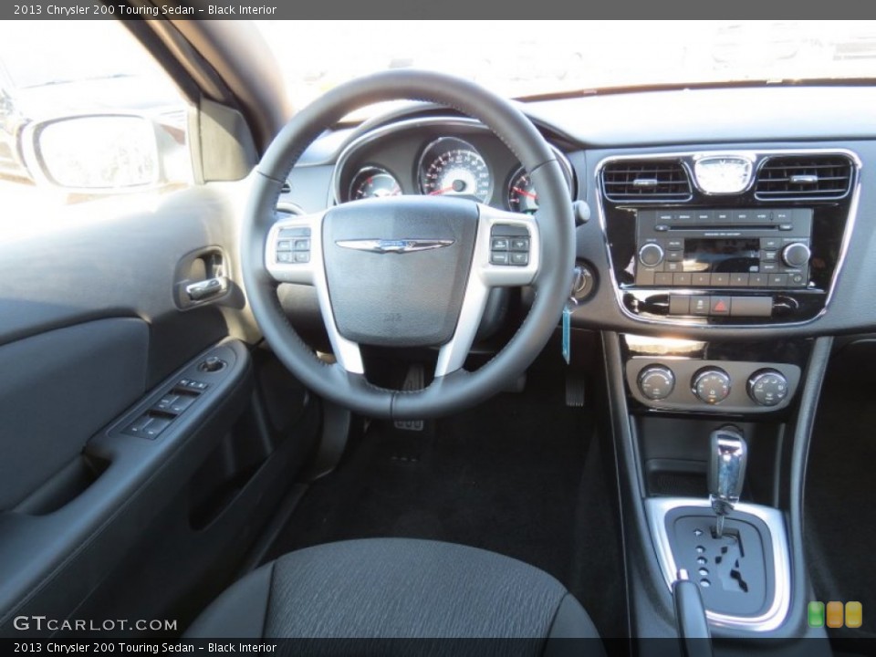 Black Interior Dashboard for the 2013 Chrysler 200 Touring Sedan #71430238
