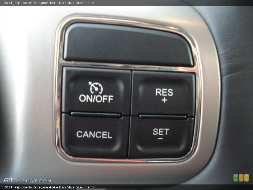 Dark Slate Gray Interior Controls for the 2011 Jeep Liberty Renegade 4x4 #71438405