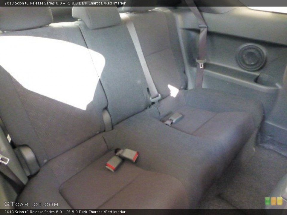 RS 8.0 Dark Charcoal/Red Interior Rear Seat for the 2013 Scion tC Release Series 8.0 #71439089