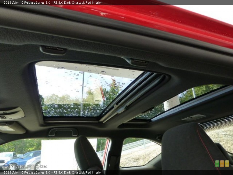 RS 8.0 Dark Charcoal/Red Interior Sunroof for the 2013 Scion tC Release Series 8.0 #71439132