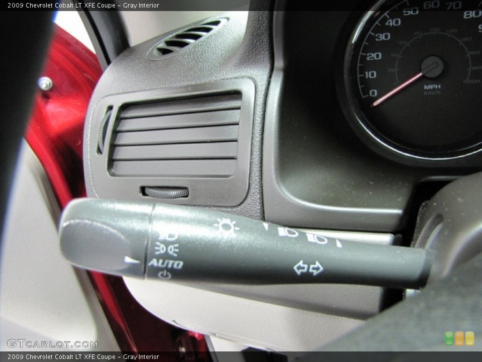 Gray Interior Controls for the 2009 Chevrolet Cobalt LT XFE Coupe #71439227