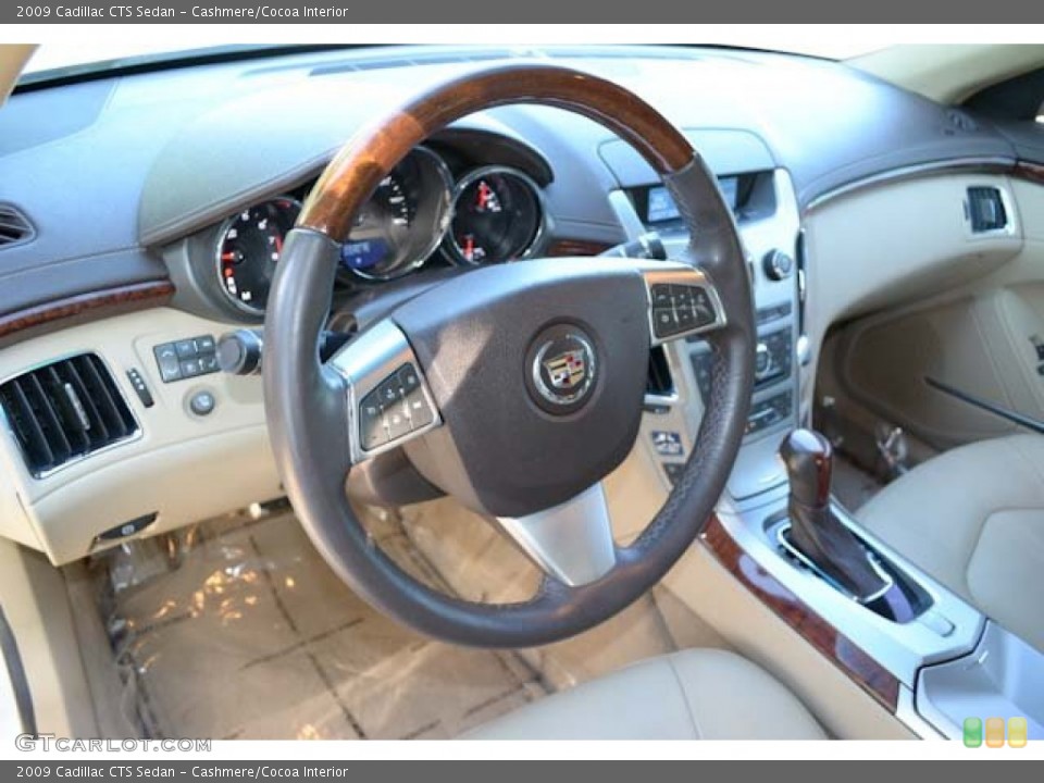 Cashmere/Cocoa Interior Dashboard for the 2009 Cadillac CTS Sedan #71441249
