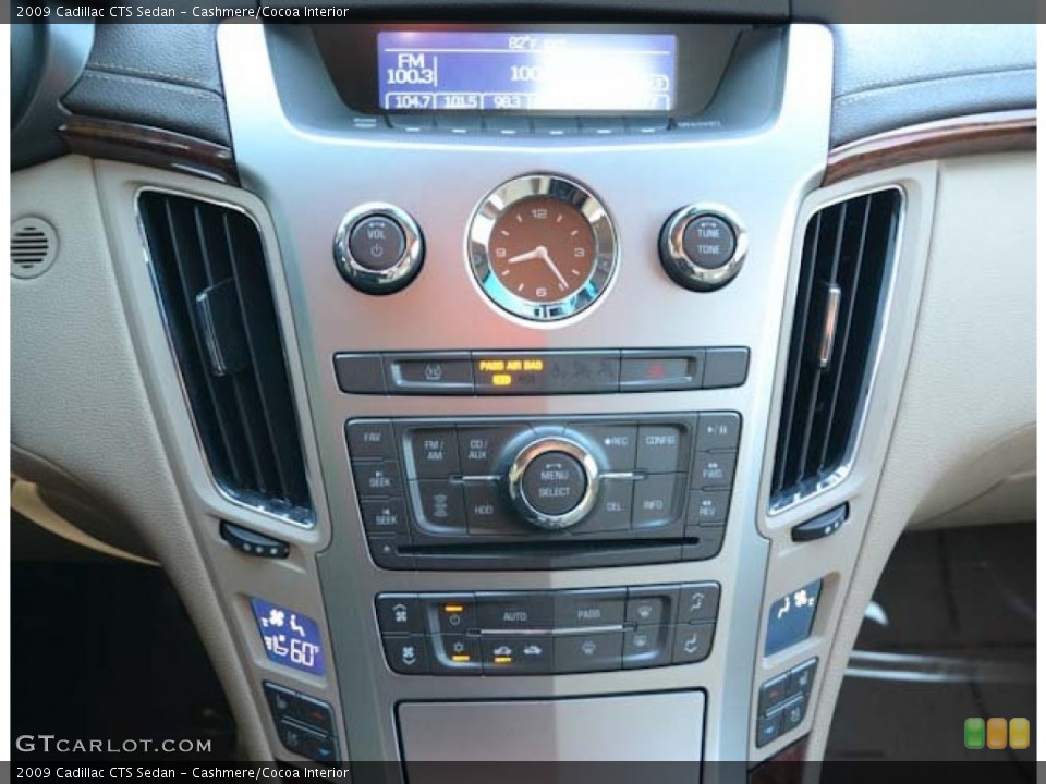 Cashmere/Cocoa Interior Controls for the 2009 Cadillac CTS Sedan #71441282