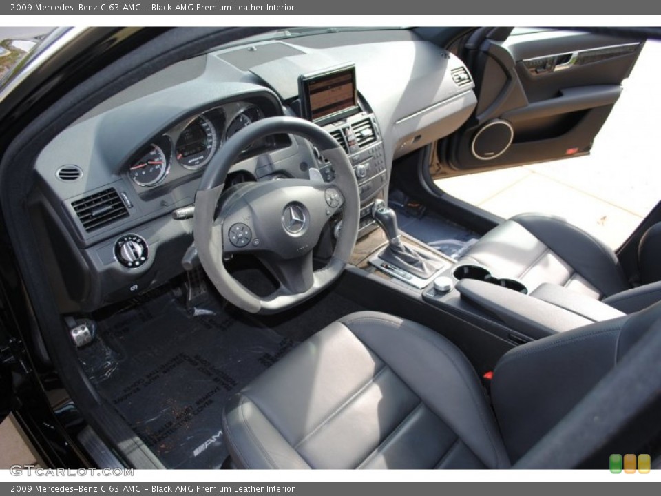 Black AMG Premium Leather Interior Photo for the 2009 Mercedes-Benz C 63 AMG #71441321