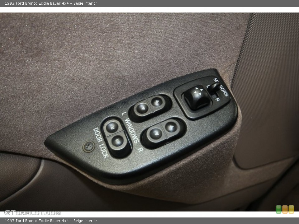 Beige Interior Controls for the 1993 Ford Bronco Eddie Bauer 4x4 #71442821