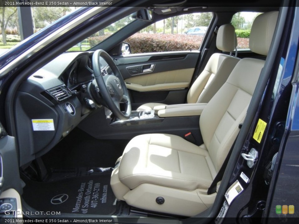 Almond/Black Interior Photo for the 2011 Mercedes-Benz E 350 Sedan #71443266