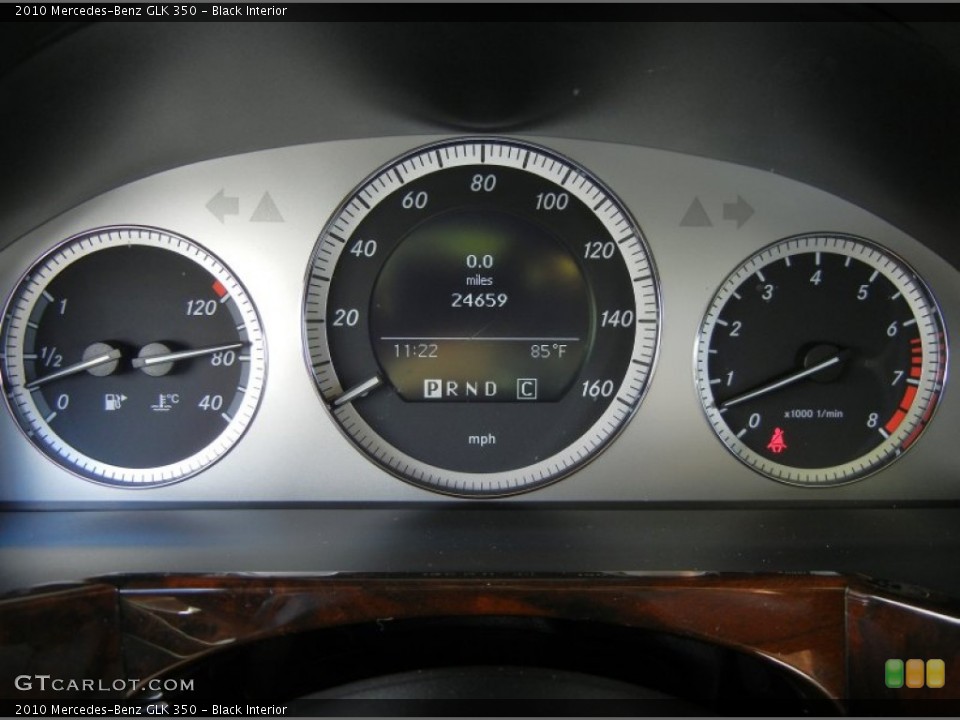 Black Interior Gauges for the 2010 Mercedes-Benz GLK 350 #71443892