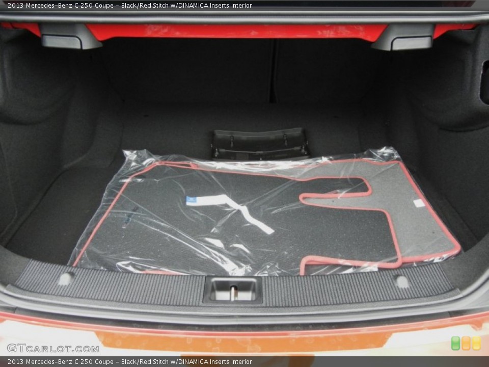 Black/Red Stitch w/DINAMICA Inserts Interior Trunk for the 2013 Mercedes-Benz C 250 Coupe #71445428