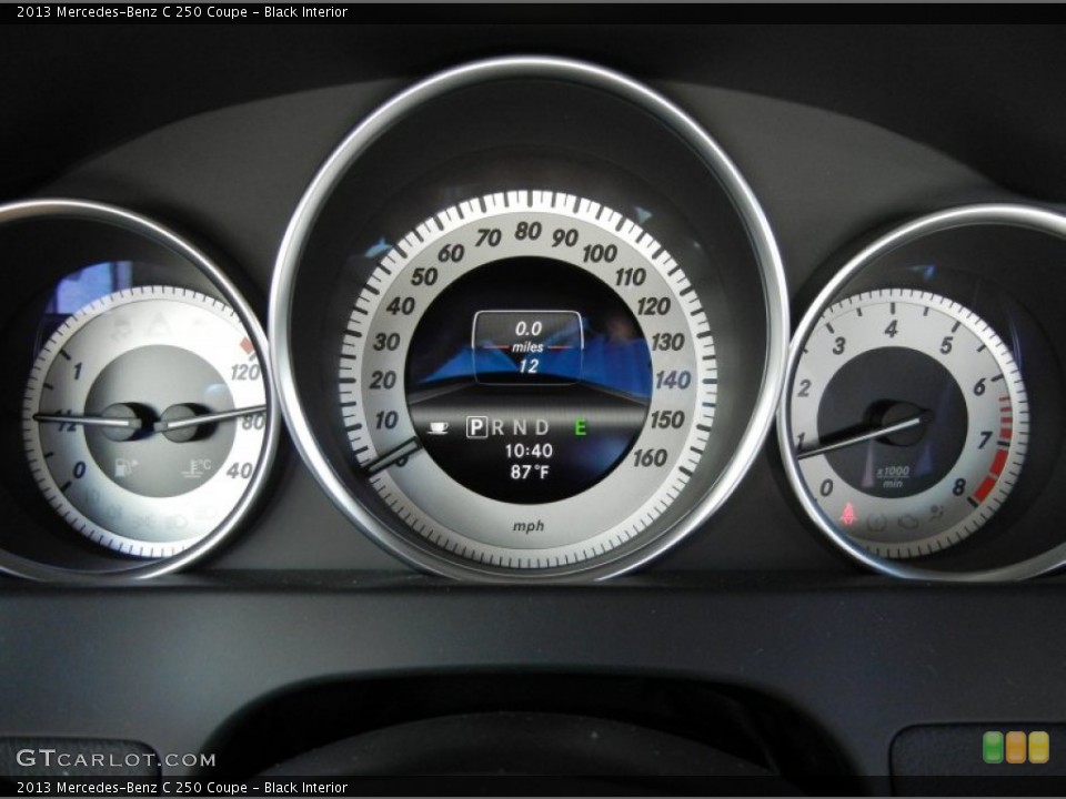 Black Interior Gauges for the 2013 Mercedes-Benz C 250 Coupe #71445524