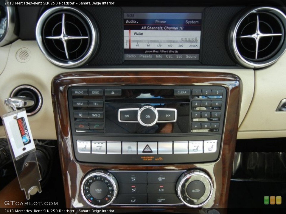 Sahara Beige Interior Controls for the 2013 Mercedes-Benz SLK 250 Roadster #71445749