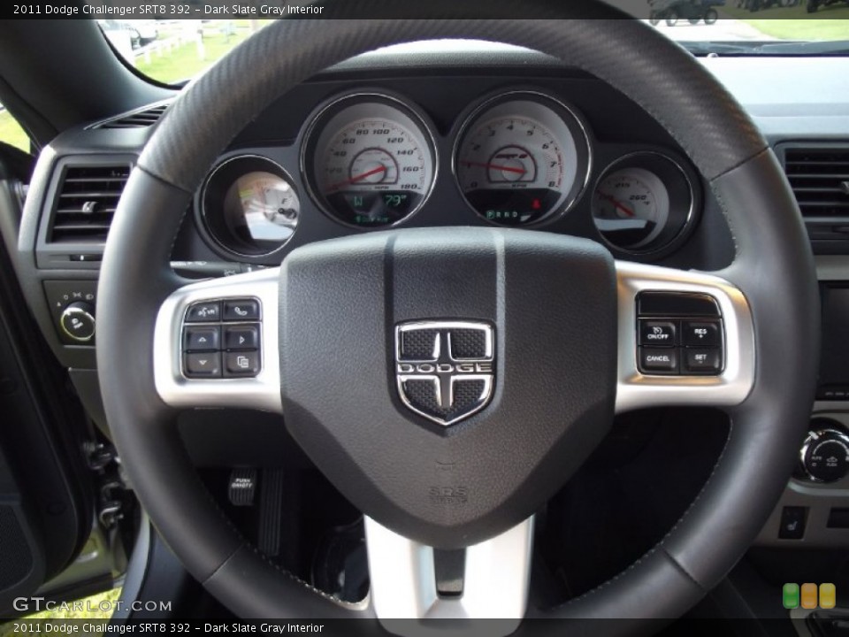Dark Slate Gray Interior Steering Wheel for the 2011 Dodge Challenger SRT8 392 #71450006