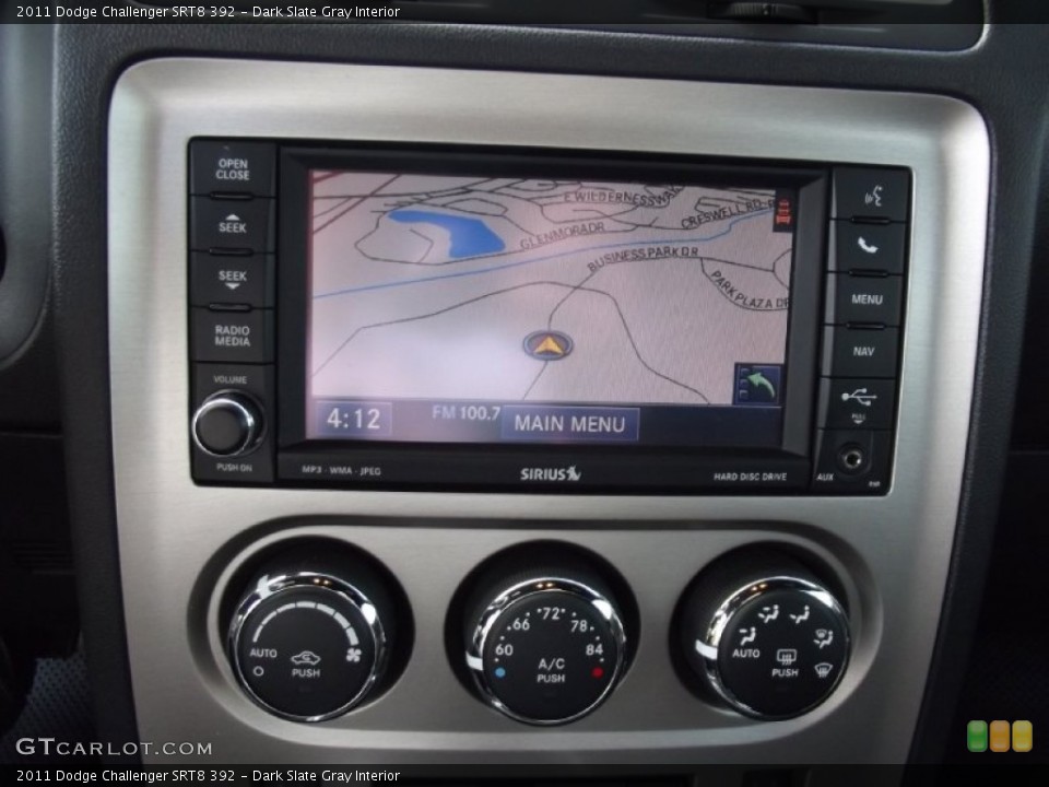 Dark Slate Gray Interior Navigation for the 2011 Dodge Challenger SRT8 392 #71450015