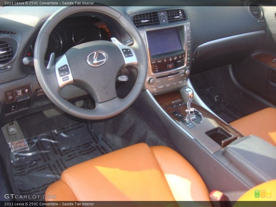 Saddle Tan Interior Prime Interior for the 2011 Lexus IS 250C Convertible #71450210