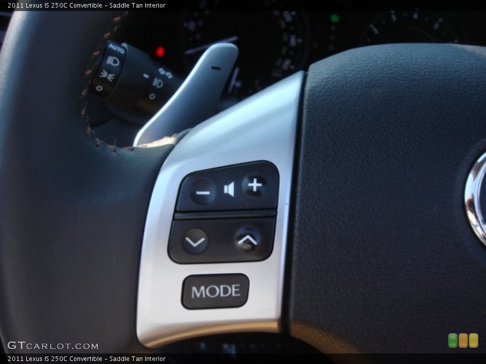 Saddle Tan Interior Controls for the 2011 Lexus IS 250C Convertible #71450285