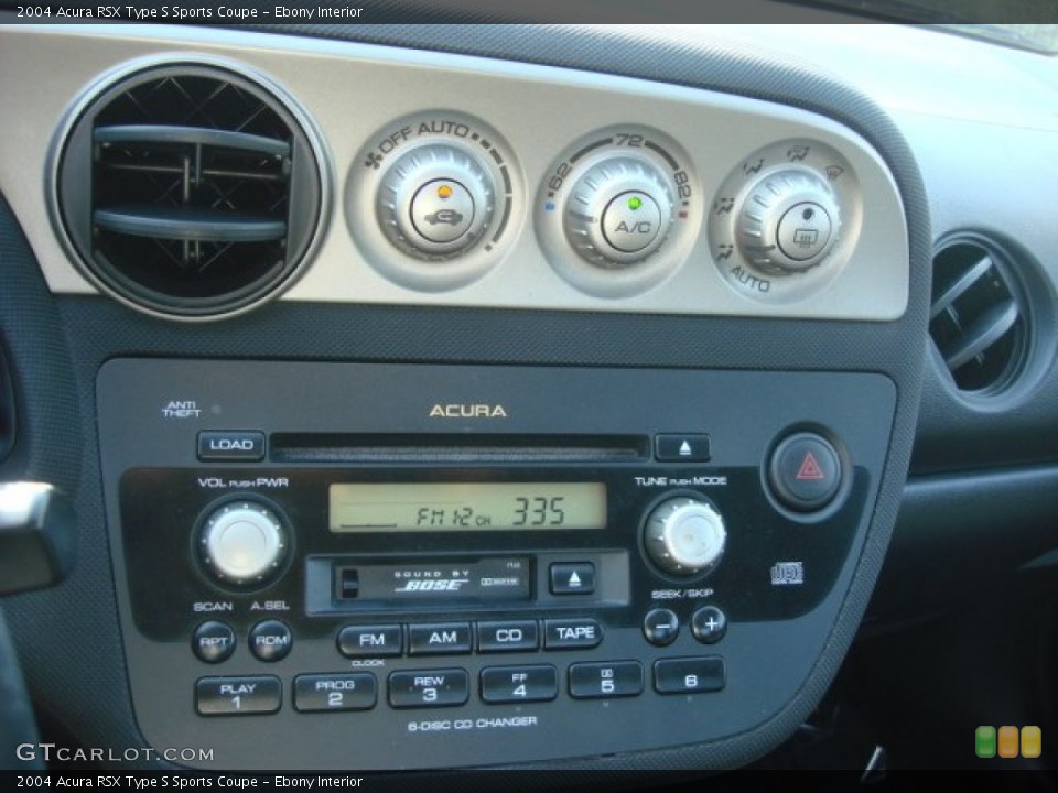 Ebony Interior Controls for the 2004 Acura RSX Type S Sports Coupe #71450687