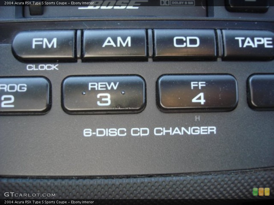 Ebony Interior Controls for the 2004 Acura RSX Type S Sports Coupe #71450696