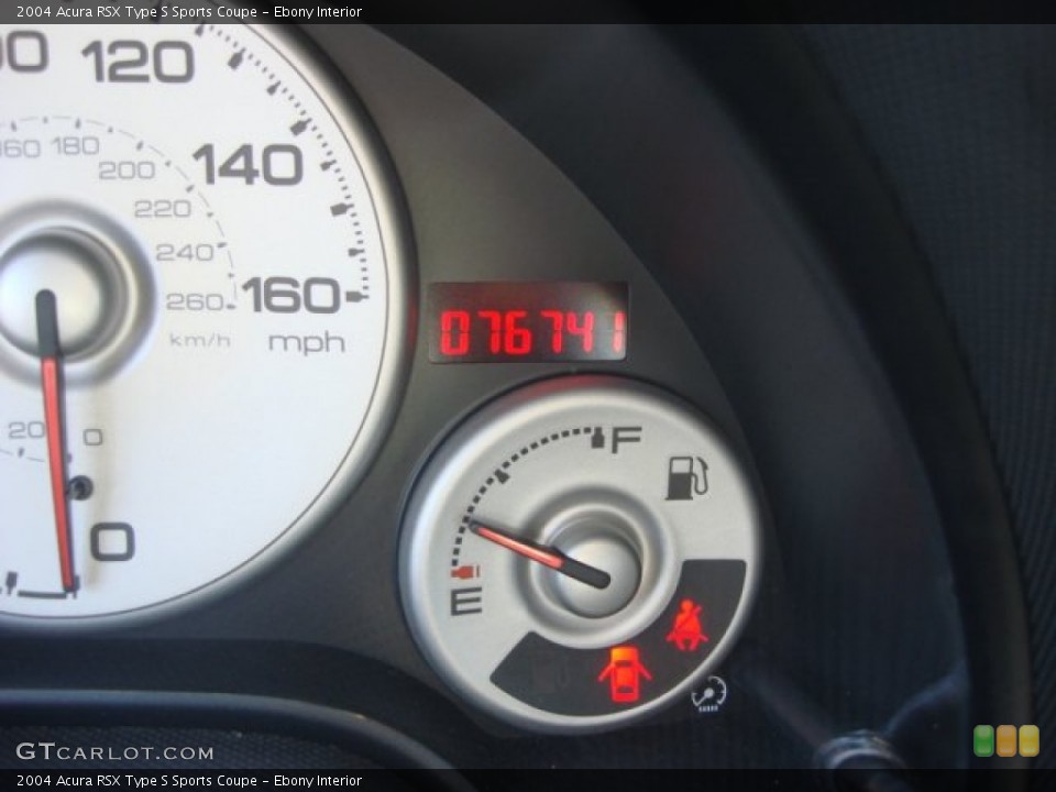 Ebony Interior Gauges for the 2004 Acura RSX Type S Sports Coupe #71450718