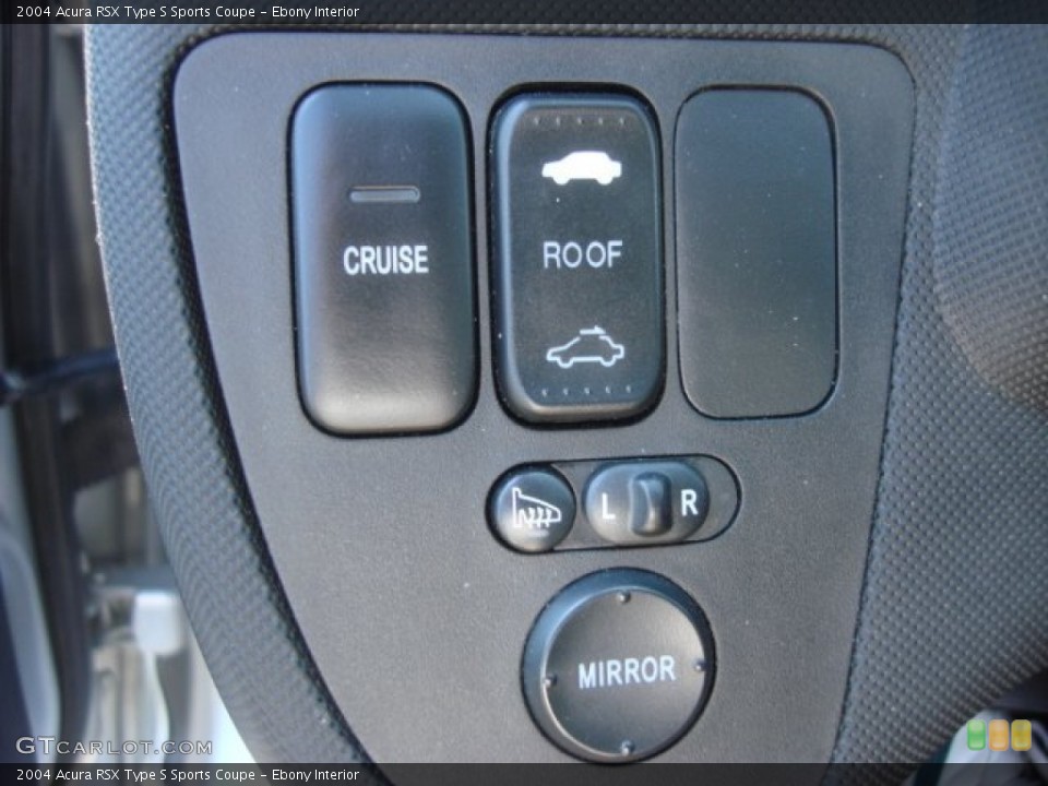 Ebony Interior Controls for the 2004 Acura RSX Type S Sports Coupe #71450747