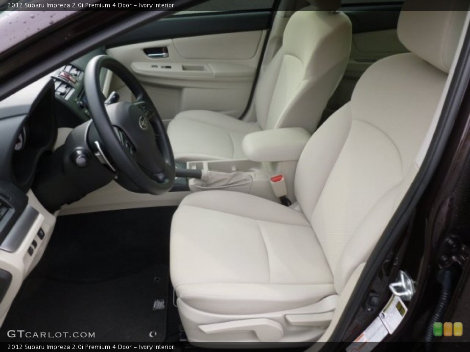 Ivory Interior Photo for the 2012 Subaru Impreza 2.0i Premium 4 Door #71454029