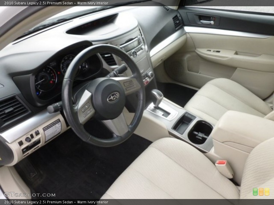 Warm Ivory Interior Prime Interior for the 2010 Subaru Legacy 2.5i Premium Sedan #71454347