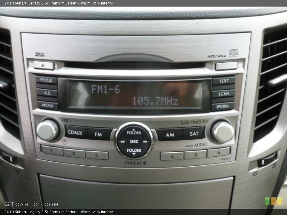 Warm Ivory Interior Audio System for the 2010 Subaru Legacy 2.5i Premium Sedan #71454370