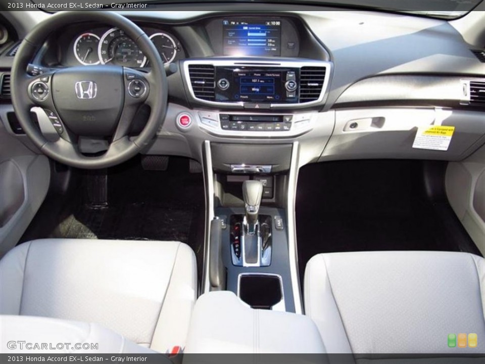 Gray Interior Dashboard for the 2013 Honda Accord EX-L Sedan #71454845