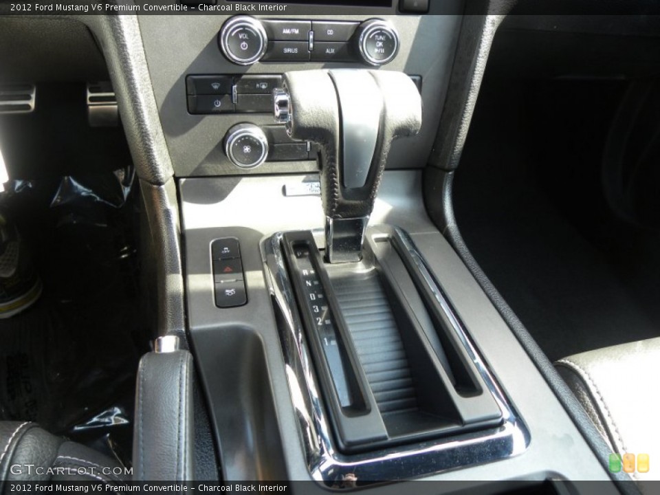 Charcoal Black Interior Transmission for the 2012 Ford Mustang V6 Premium Convertible #71456666