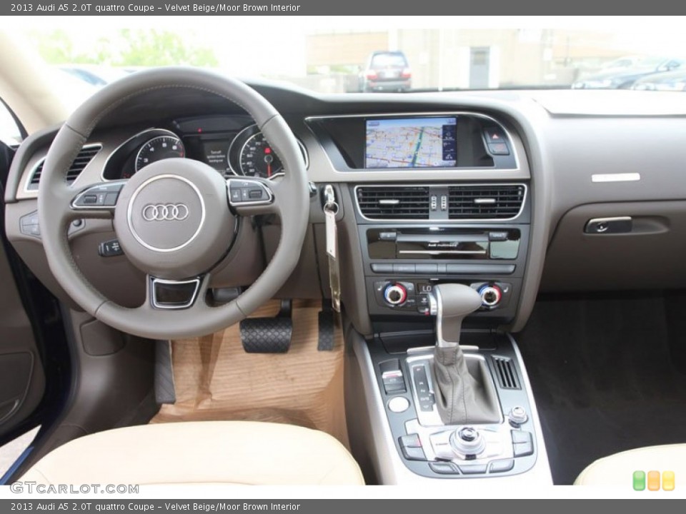 Velvet Beige/Moor Brown Interior Dashboard for the 2013 Audi A5 2.0T quattro Coupe #71457728