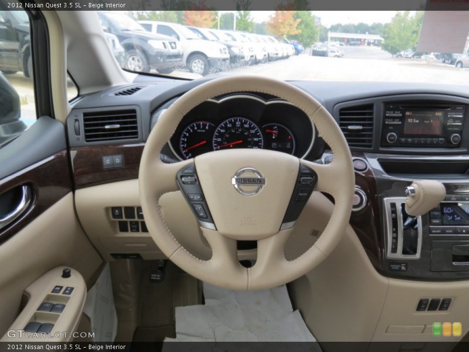 Beige Interior Steering Wheel for the 2012 Nissan Quest 3.5 SL #71458316