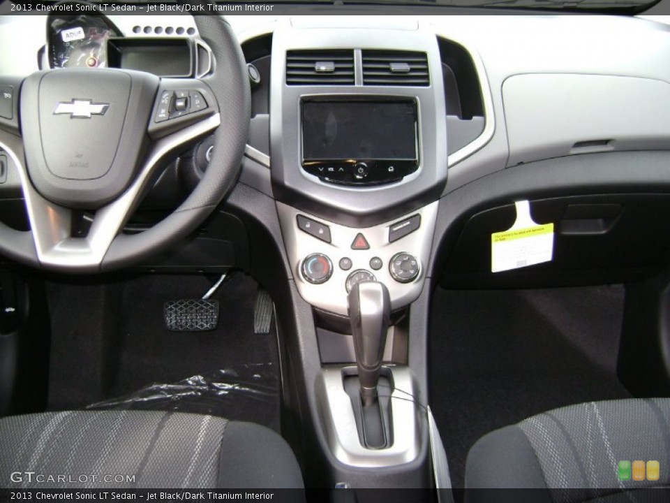 Jet Black/Dark Titanium Interior Dashboard for the 2013 Chevrolet Sonic LT Sedan #71465909
