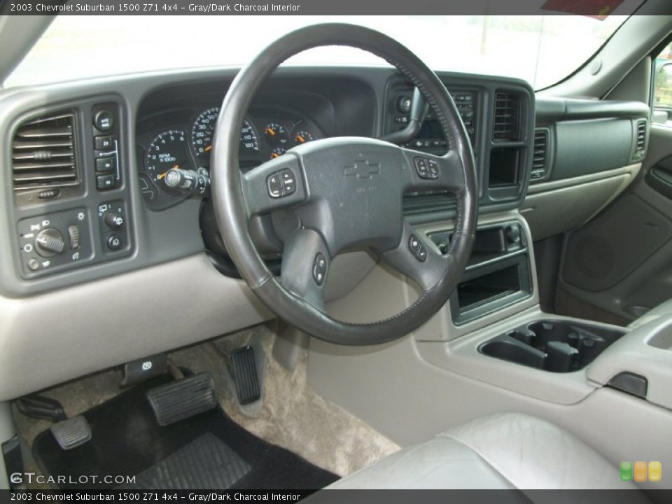 Gray/Dark Charcoal Interior Dashboard for the 2003 Chevrolet Suburban 1500 Z71 4x4 #71466764