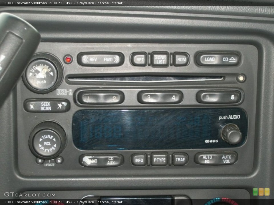 Gray/Dark Charcoal Interior Audio System for the 2003 Chevrolet Suburban 1500 Z71 4x4 #71466836