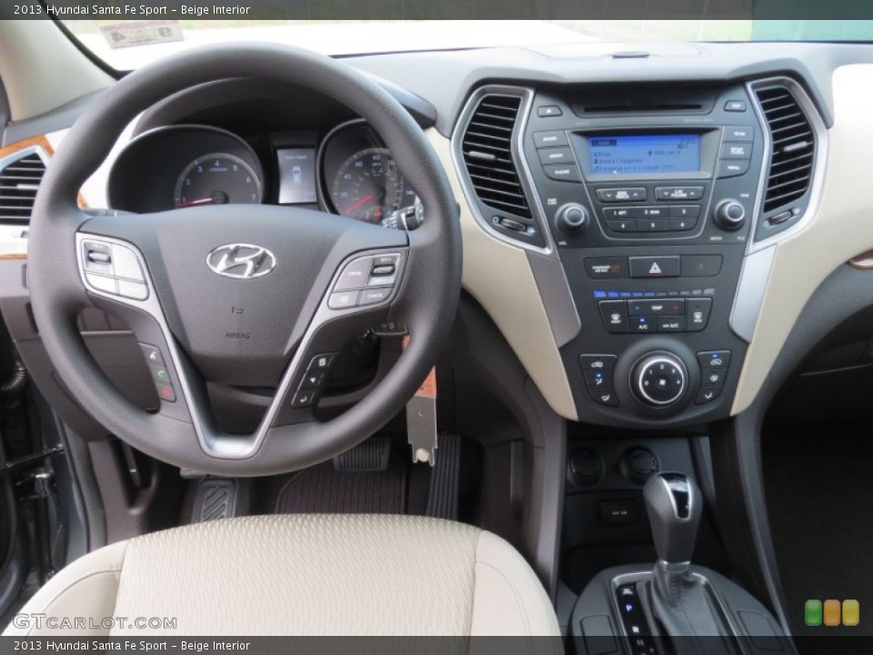 Beige Interior Dashboard for the 2013 Hyundai Santa Fe Sport #71467151