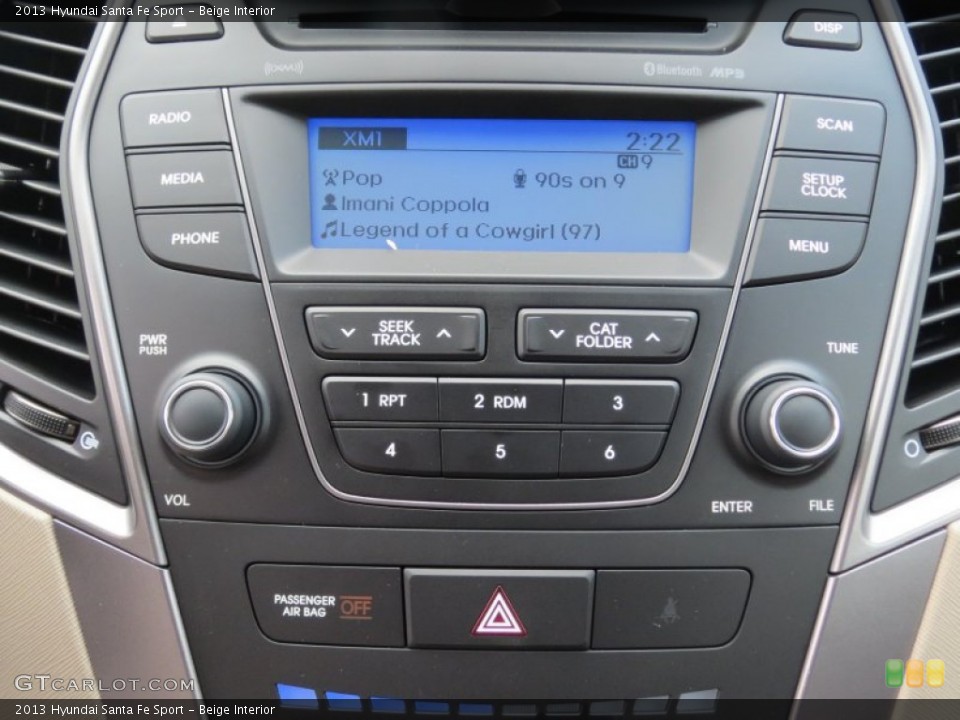 Beige Interior Controls for the 2013 Hyundai Santa Fe Sport #71467160