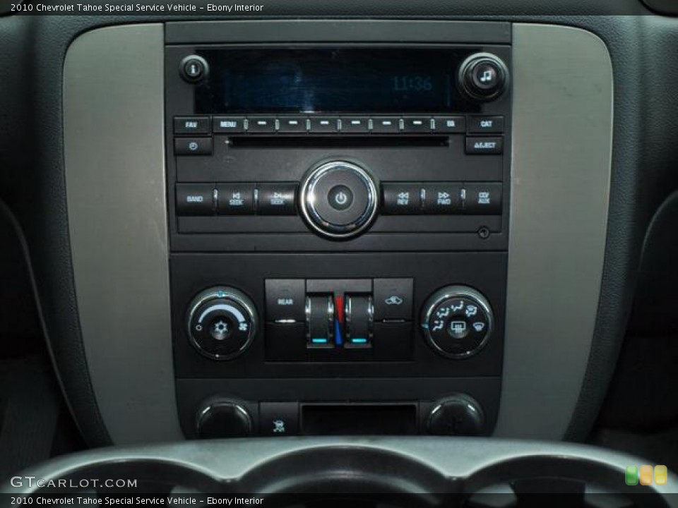 Ebony Interior Controls for the 2010 Chevrolet Tahoe Special Service Vehicle #71467550