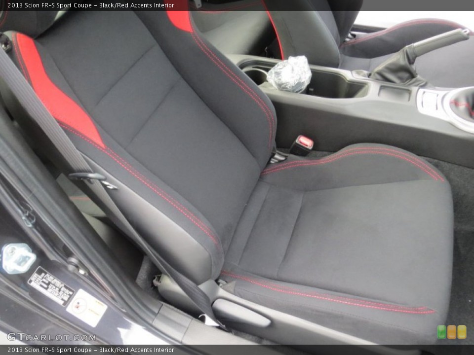 Black/Red Accents Interior Front Seat for the 2013 Scion FR-S Sport Coupe #71467967