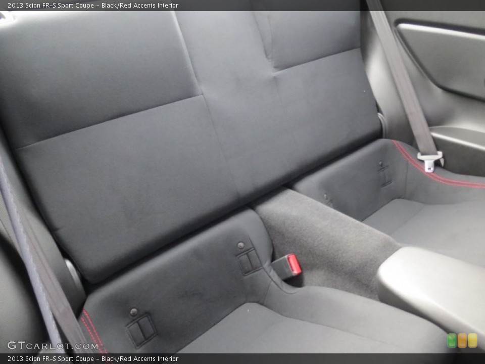 Black/Red Accents Interior Rear Seat for the 2013 Scion FR-S Sport Coupe #71467976