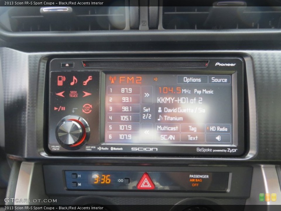 Black/Red Accents Interior Controls for the 2013 Scion FR-S Sport Coupe #71468030