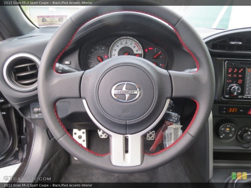 Black/Red Accents Interior Steering Wheel for the 2013 Scion FR-S Sport Coupe #71468054