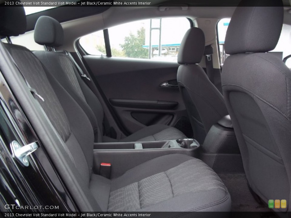 Jet Black/Ceramic White Accents Interior Rear Seat for the 2013 Chevrolet Volt  #71471346