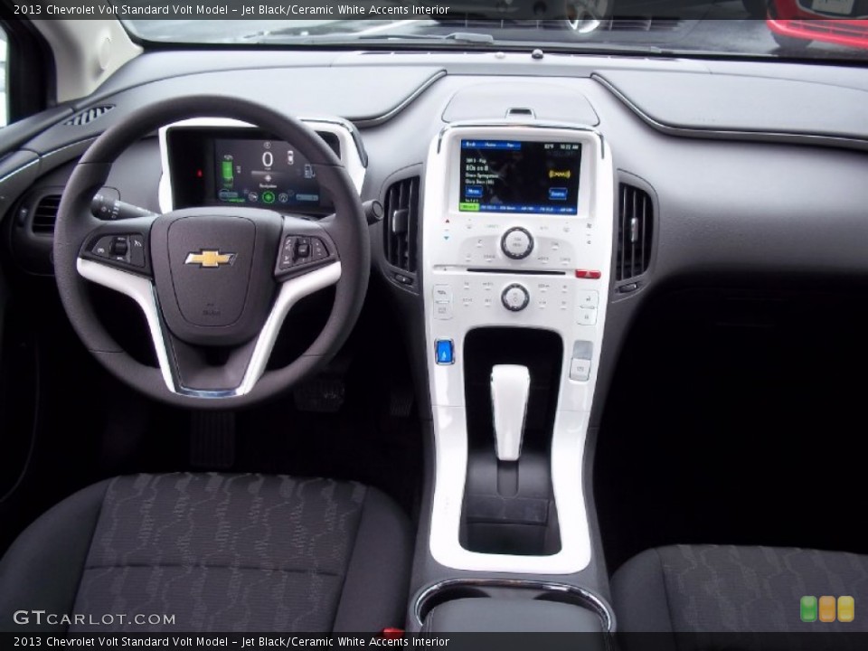 Jet Black/Ceramic White Accents Interior Dashboard for the 2013 Chevrolet Volt  #71471363