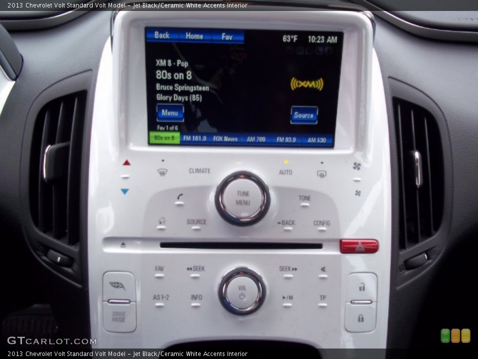 Jet Black/Ceramic White Accents Interior Controls for the 2013 Chevrolet Volt  #71471390