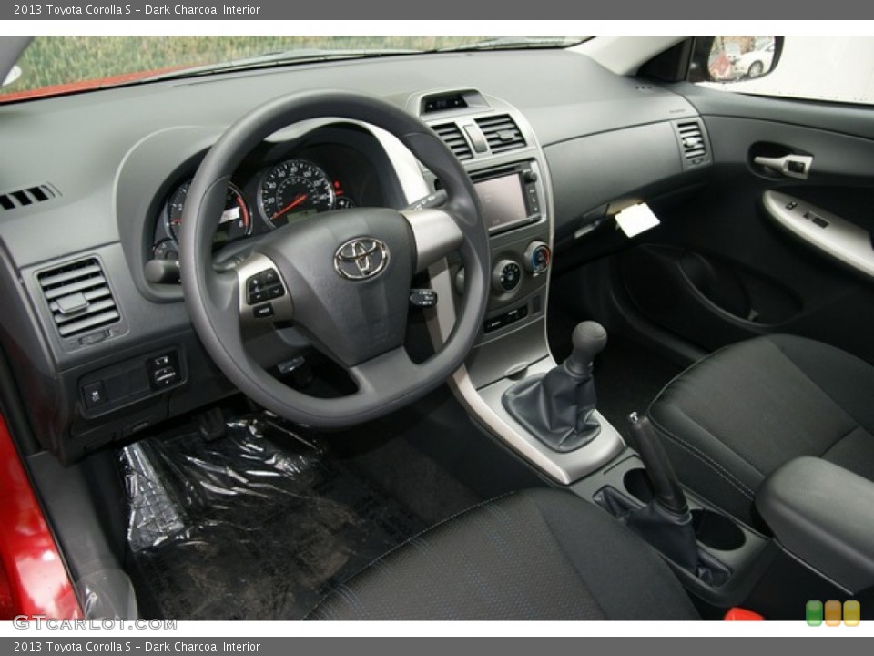 Dark Charcoal Interior Prime Interior for the 2013 Toyota Corolla S #71473412