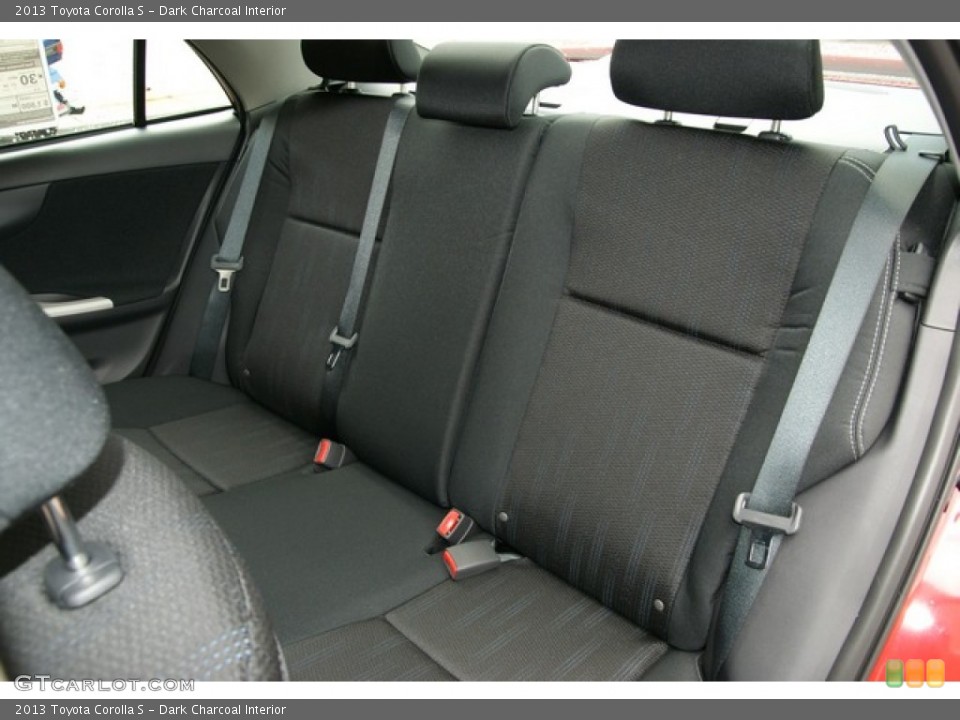 Dark Charcoal Interior Rear Seat for the 2013 Toyota Corolla S #71473433
