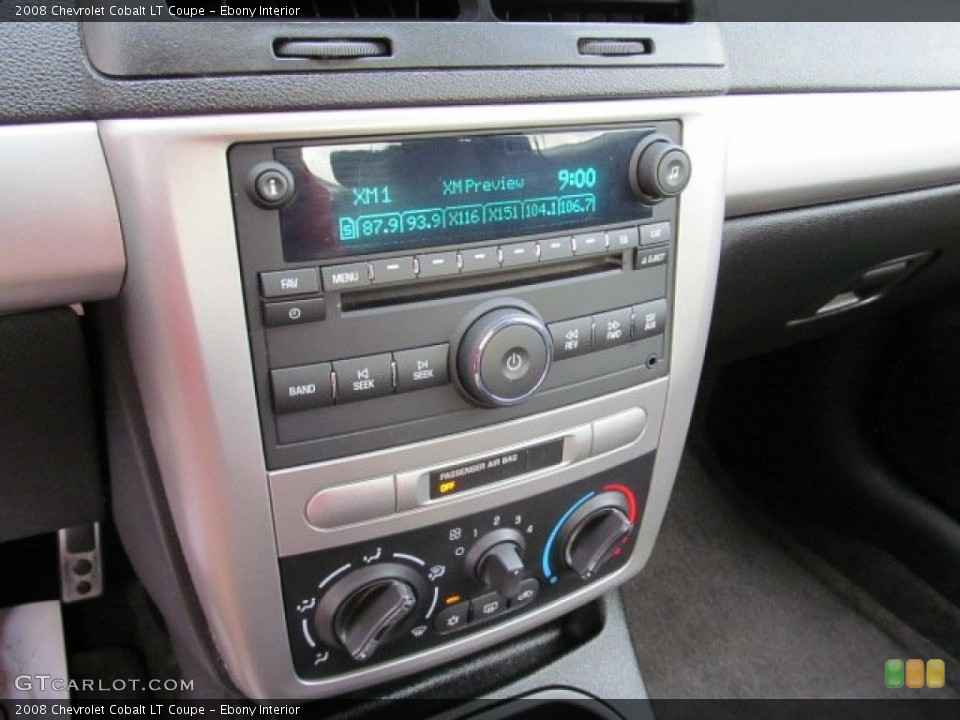 Ebony Interior Controls for the 2008 Chevrolet Cobalt LT Coupe #71477411