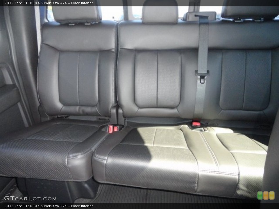 Black Interior Rear Seat for the 2013 Ford F150 FX4 SuperCrew 4x4 #71479388