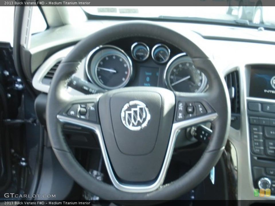 Medium Titanium Interior Steering Wheel for the 2013 Buick Verano FWD #71480279